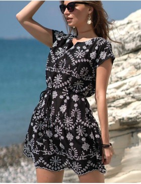 Платье-туника из хлопка Mia-Amore NOIR 1334, Цвет: черный, Размеры: S/M, изображение 3