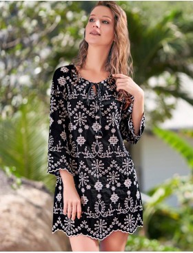 Туника из хлопка Mia-Amore NOIR 1335, Цвет: черный, Размеры: S/M