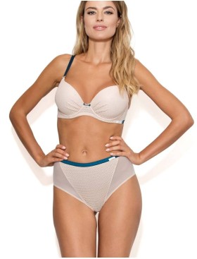 Бюстгальтер балконет с гелевым пуш-ап Nipplex ELENI P-UP, Цвет: капучино, Размеры: 70F, изображение 2