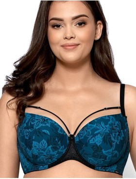 Бюстгальтер балконет Nipplex ANGELA U, Цвет: индиго, Размеры: 70F