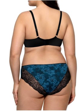 Бюстгальтер балконет Nipplex ANGELA U, Цвет: индиго, Размеры: 70F, изображение 2