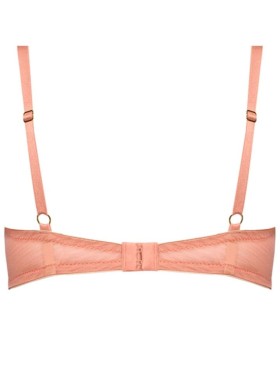 Бюстгальтер балконет с пуш-ап вкладышами Nipplex GRETA P-UP, Цвет: коралл, Размеры: 75E, изображение 3