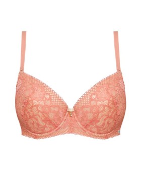 Бюстгальтер полумягкий Nipplex GRETA PU, Цвет: коралл, Размеры: 75H, изображение 4