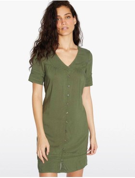 Легкое платье на пуговицах Ysabel Mora 85784, Цвет: хаки, Размеры: L