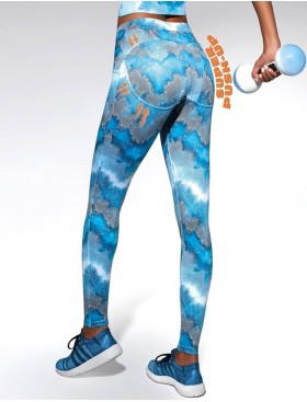 Спортивные леггинсы с эффектом пуш-ап Bas Bleu ENERGY 200 den, Цвет: мульти, Размеры: L