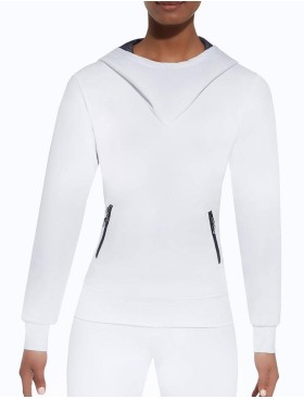 Толстовка для фитнеса Bas Bleu IMAGIN BLOUSE 200 den, Цвет: белый, Размеры: S, изображение 2