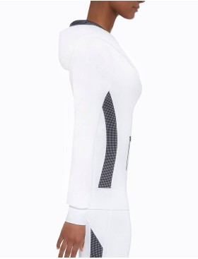 Толстовка для фитнеса Bas Bleu IMAGIN BLOUSE 200 den, Цвет: белый, Размеры: S, изображение 4