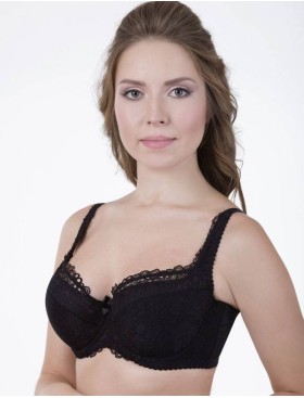 Бюстгальтер на сшивном поролоне Elli 3034 черный, Цвет: черный, Размеры: 75H, изображение 5