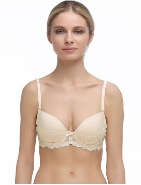 Бюстгальтер балконет пуш-ап Mioocchi VIVIAN 7582 cipria, Цвет: cipria (пудровый), Размеры: 70B, изображение 3