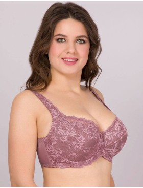 Бюстгальтер на сшивном поролоне Simona M 802 кофейно-розовый, Цвет: кофейно-розовый, Размеры: 75H, изображение 6