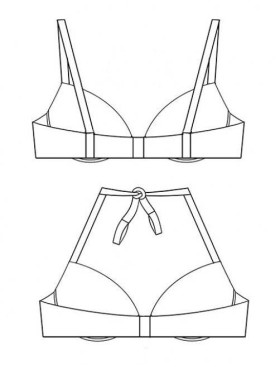 Раздельный женский купальник Sielei COLOR STONES CT54+CT61 giallo, Цвет: giallo (желтый), Размеры: 75C, изображение 4