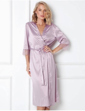 Атласный халат-кимоно Aruelle CELINE, Цвет: сиреневый, Размеры: XS