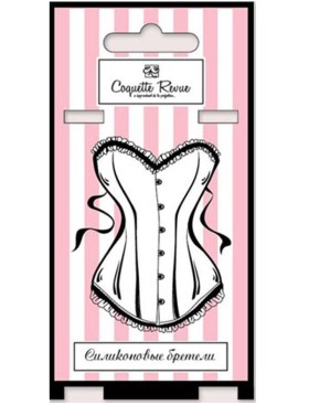 Бретели силиконовые 10 мм с пластиковым крючком Coquette Revue 38002, Цвет: бесцветный, Размеры: UN, изображение 2