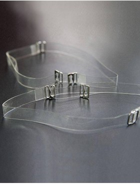 Бретели силиконовые 15 мм с металлическим крючком Coquette Revue 38026, Цвет: бесцветный, Размеры: UN