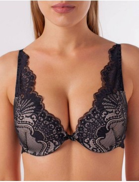 Бюстгальтер пуш-ап Coquette Revue PROVOCATEUR 55094Ч, Цвет: черный, Размеры: 70D