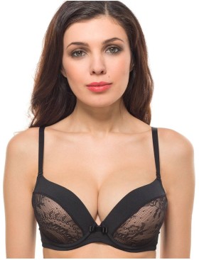 Бюстгальтер балконет пуш-ап гель Coquette Revue SECRET 82008B, Цвет: черный, Размеры: 70D, изображение 3