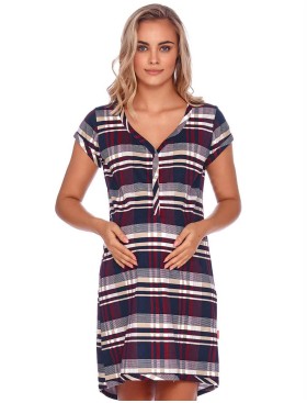 Хлопковая сорочка с коротким рукавом Doctor Nap TCB.4213 SANGRIA, Цвет: бордо, Размеры: S