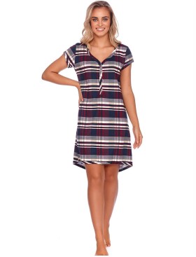 Хлопковая сорочка с коротким рукавом Doctor Nap TCB.4213 SANGRIA, Цвет: бордо, Размеры: S, изображение 2