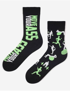 Носки мужские Marilyn MOVE чёрный/зеленый, Цвет: чёрный/зеленый, Размеры: 41/45