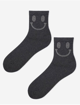 Носки женские Marilyn SC SILVER SMILEY графит, Цвет: графит, Размеры: UN