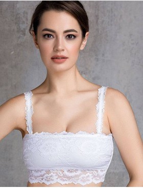 Кружевной топ бандо Mioocchi VIVIAN 7590 bianco, Цвет: bianco (белый), Размеры: XS, изображение 4