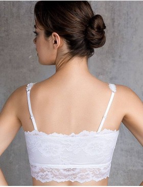 Кружевной топ бандо Mioocchi VIVIAN 7590 bianco, Цвет: bianco (белый), Размеры: XS, изображение 5