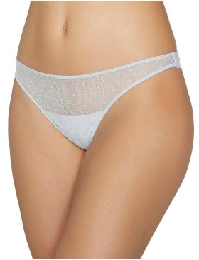 Кружевные трусы стринги Ysabel Mora INTIMATES 19220 серо-голубой, Цвет: серо-голубой, Размеры: S