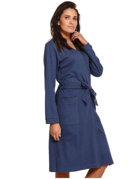 Хлопковый халат-кимоно Doctor Nap SWW.4230 DEEP BLUE (размер XL), Цвет: темно-синий, Размеры: XL, изображение 2