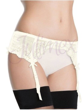 Пояс для чулок Julimex FREESIA PAS экрю, Цвет: экрю, Размеры: XL