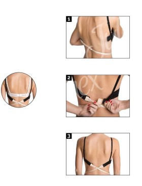 Понижающая бретель Julimex BA-05 1 крючок прозрачный, Цвет: прозрачный, Размеры: 1 крючок, изображение 3