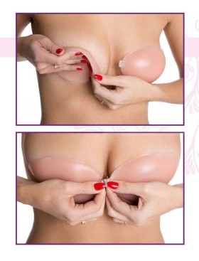 Бюстгальтер-невидимка силиконовый Julimex BS-01, Цвет: телесный, Размеры: A, изображение 4