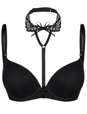 Бретель тканевая декоративная Julimex COLLIER, Цвет: черный, Размеры: UN, изображение 2