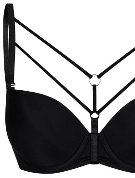 Бретель тканевая декоративная Julimex LINK Decollete, Цвета: черный/золото, Размеры: UN, изображение 3