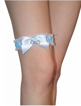 Подвязка на ногу Julimex PW-56 ISLAMABAD, Цвет: белый/голубой, Размеры: UN, изображение 2