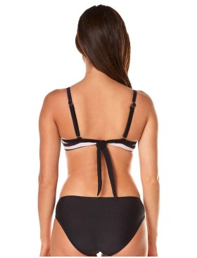 Купальник с полосатым бюстом Ewlon A.8027_965, Цвет: черный, Размеры: S, изображение 2