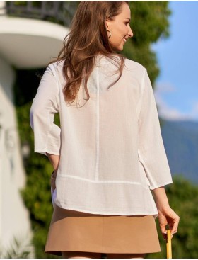 Рубашка из хлопка Mia-Amore CALIFORNIA 1351, Цвет: белый, Размеры: 2XL, изображение 2