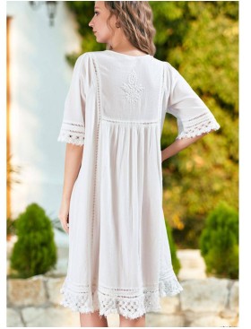 Платье свободного кроя хлопок Mia-Amore CALIFORNIA 1586, Цвет: белый, Размеры: L, изображение 2