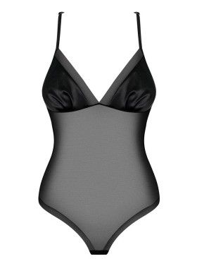 Соблазнительное боди с оригинальной спинкой Obsessive ALIFINI TEDDY, Цвет: черный, Размеры: L/XL, изображение 3