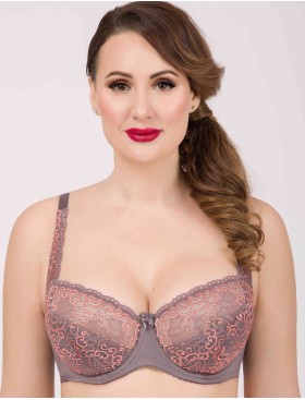 Бюстгальтер полумягкий биколор Simona M 900 акула, Цвет: акула, Размеры: 75H, изображение 6