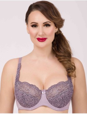 Бюстгальтер полумягкий биколор Simona M 900 серо-туман, Цвет: серо-туман, Размеры: 75H, изображение 4