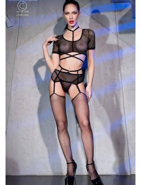 Соблазнительный комплект из 4-х предметов Chilirose 4399, Цвет: черный, Размеры: S, изображение 4