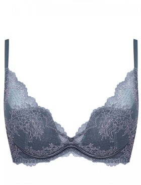 Бюстгальтер планж со съемным пуш-ап Esotiq RHONDA 38773 графит, Цвет: графит, Размеры: 75D, изображение 6