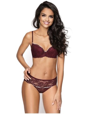 Бюстгальтер балконет пуш-ап MAT LIVIA M-3123-11 бордо, Цвет: бордо, Размеры: 70B, изображение 2