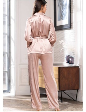 Пижама шелковая Mia-Amore GABRIELLA 3666, Цвет: капучино, Размеры: M, изображение 2