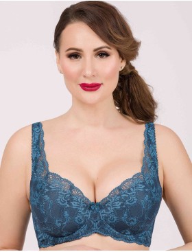 Бюстгальтер балконет Simona M 530/30 топаз, Цвет: топаз, Размеры: 75H, изображение 4