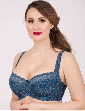 Бюстгальтер балконет Simona M 608 топаз, Цвет: топаз, Размеры: 90B, изображение 5