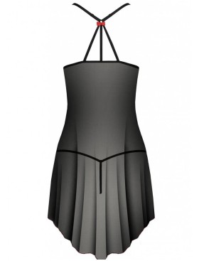 Соблазнительная сорочка + стринги Avanua CYRA CHEMISE, Цвет: черный, Размеры: S/M, изображение 4