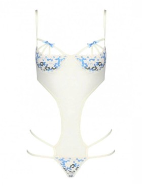 Сексуальное боди Avanua EMMA BODY, Цвет: экрю, Размеры: S/M, изображение 3