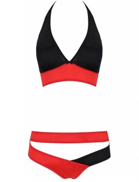 Сексуальный комплект Avanua HARPER SET, Цвет: черно-красный, Размеры: S/M, изображение 3