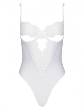 Соблазнительное боди Avanua SILENTIA BODY, Цвет: белый, Размеры: 2XL/3XL, изображение 3